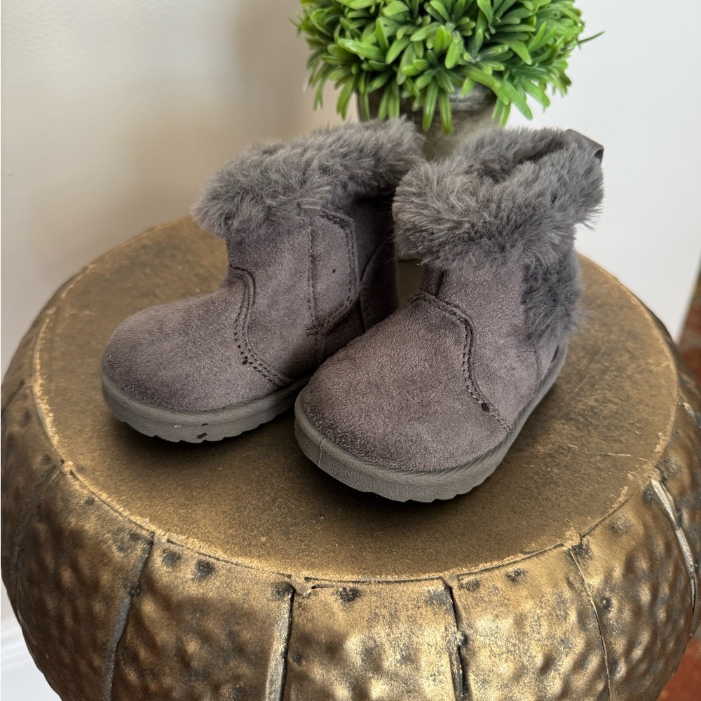 Wonder Nation Charcoal Kids Boots
